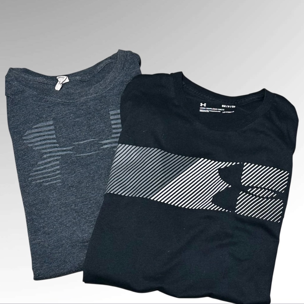 Under Armour Short Sleeve Tees - Black and Gray